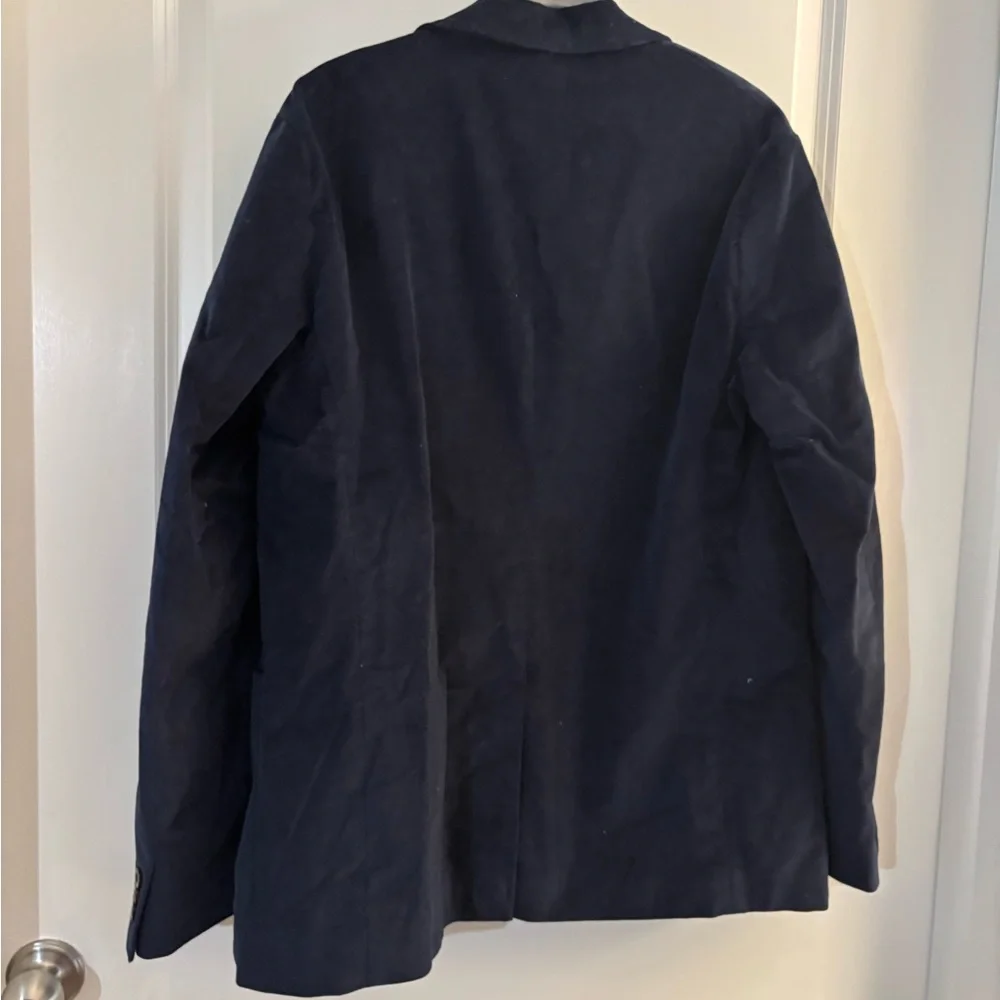 Mens Navy Velvet Blazer - Men's Classic Tailored Jacket NWT